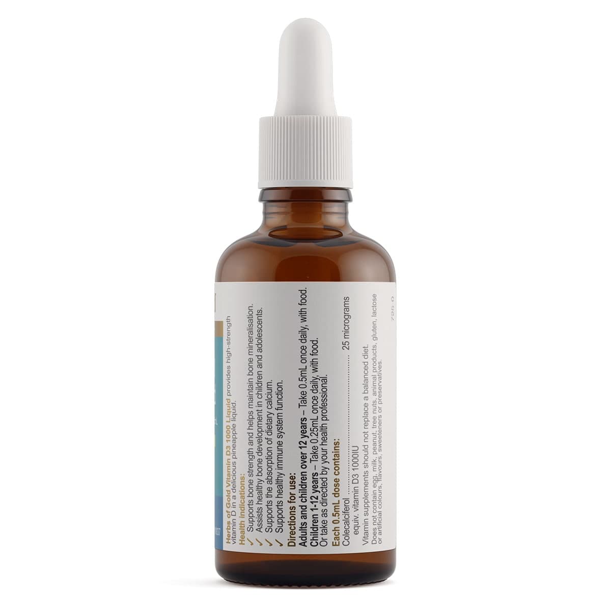 Thumbnail Herbs of Gold Vitamin D3 1000 Liquid 50ml