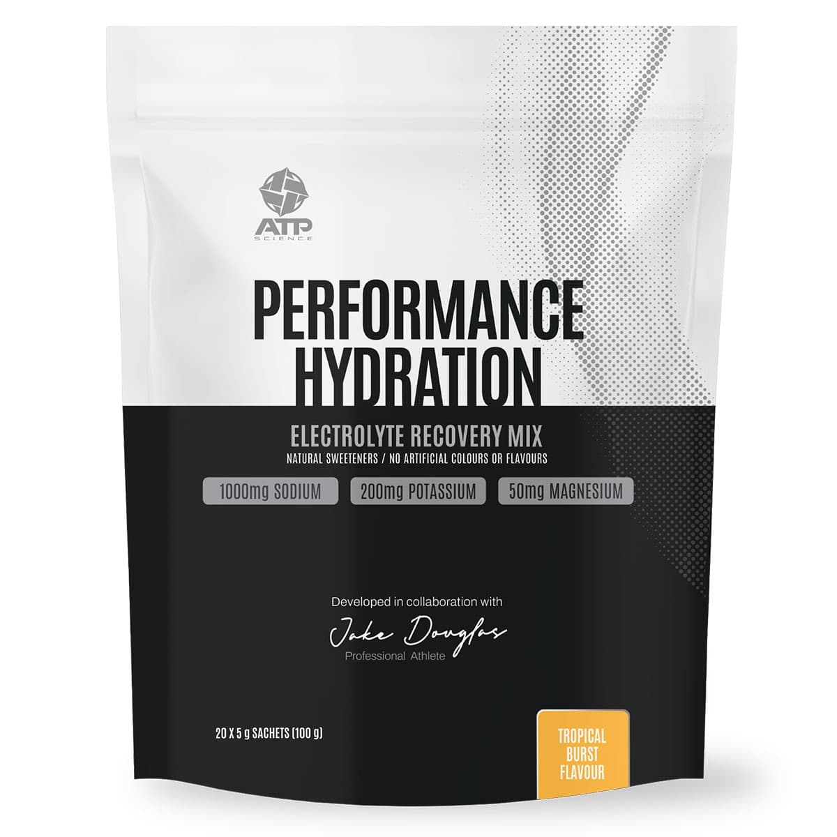 Thumbnail ATP Science Performance Hydration Electrolyte Recovery Mix Tropical 20 x 5g Sachets