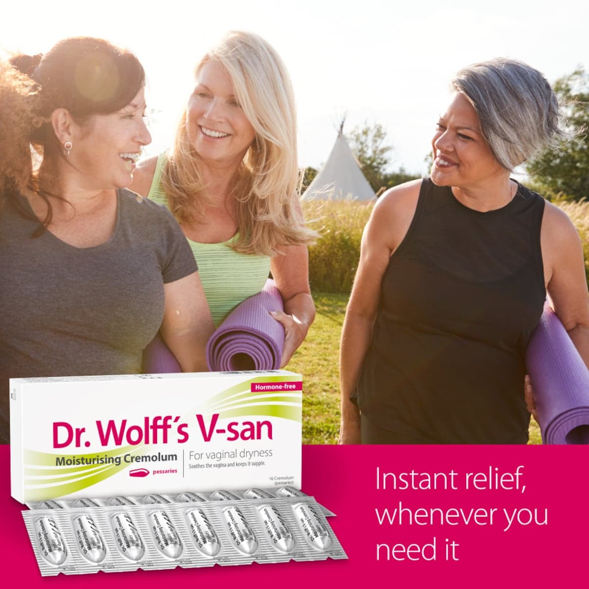 Thumbnail Dr Wolff's V-san Moisturising Cremolum Pessaries 16 Pack