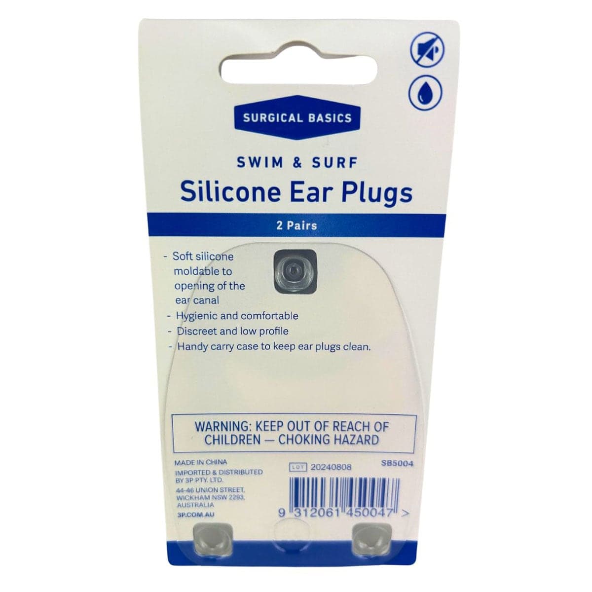 Thumbnail 3P Surgical Basics Silicone Ear Plugs 2 Pairs with Case