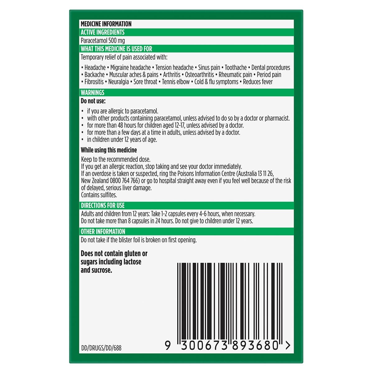 Thumbnail Panadol Liquid Capsules 16 Pack