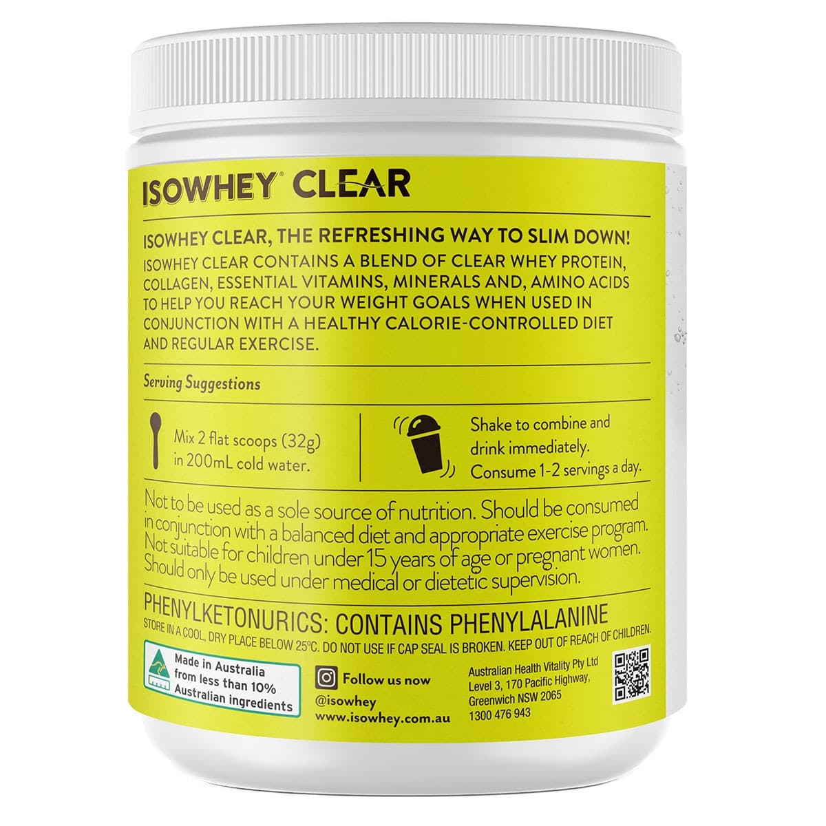 Thumbnail Isowhey Clear Lemon Lime 550g