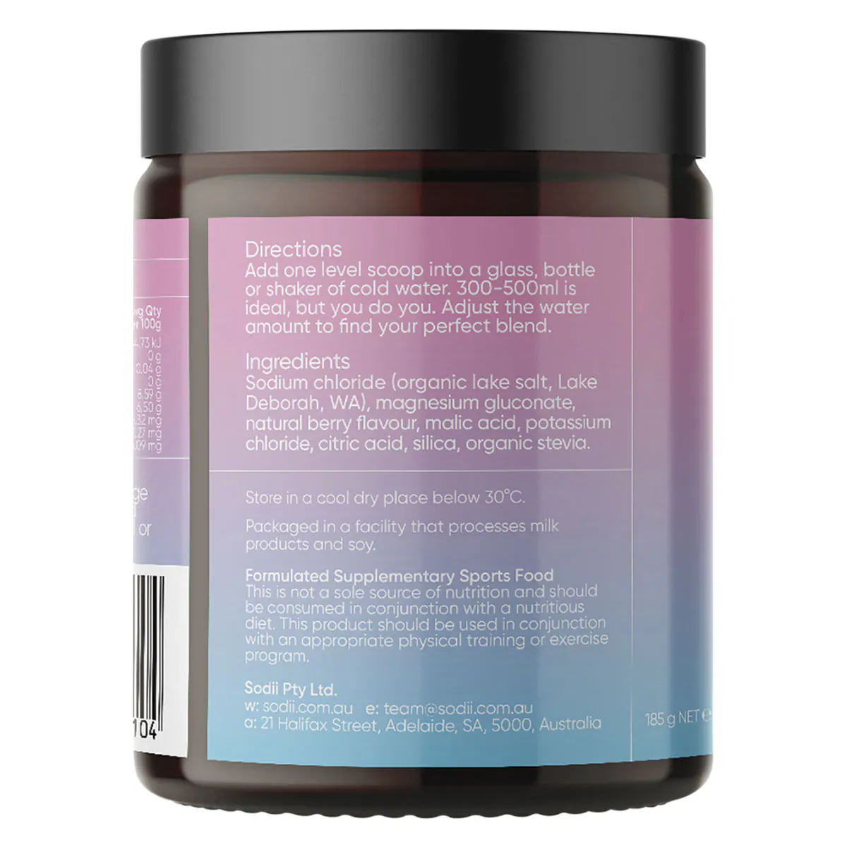 Thumbnail Sodii Everyday Hydration Salts Salty Berry 185g