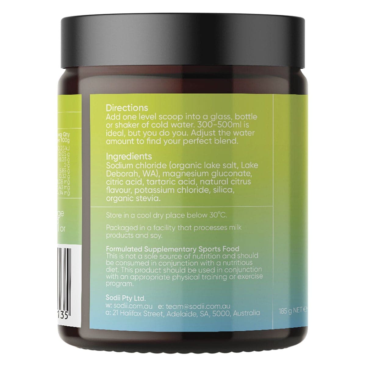 Thumbnail Sodii Everyday Hydration Salts Salty Citrus 185g
