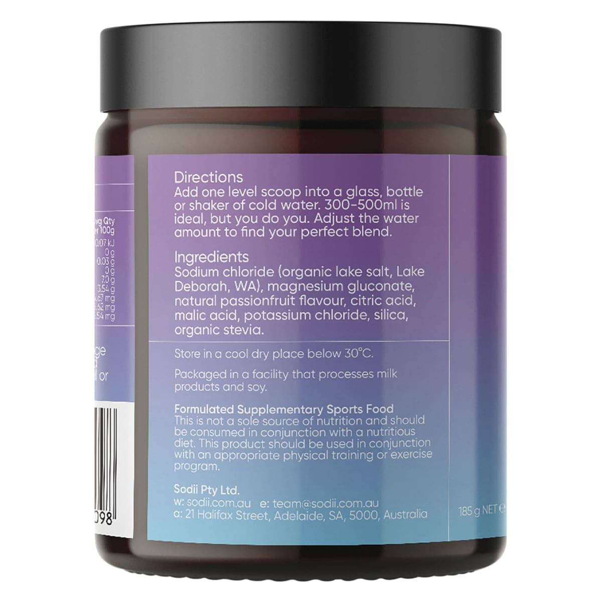 Thumbnail Sodii Everyday Hydration Salts Salty Passionfruit 185g