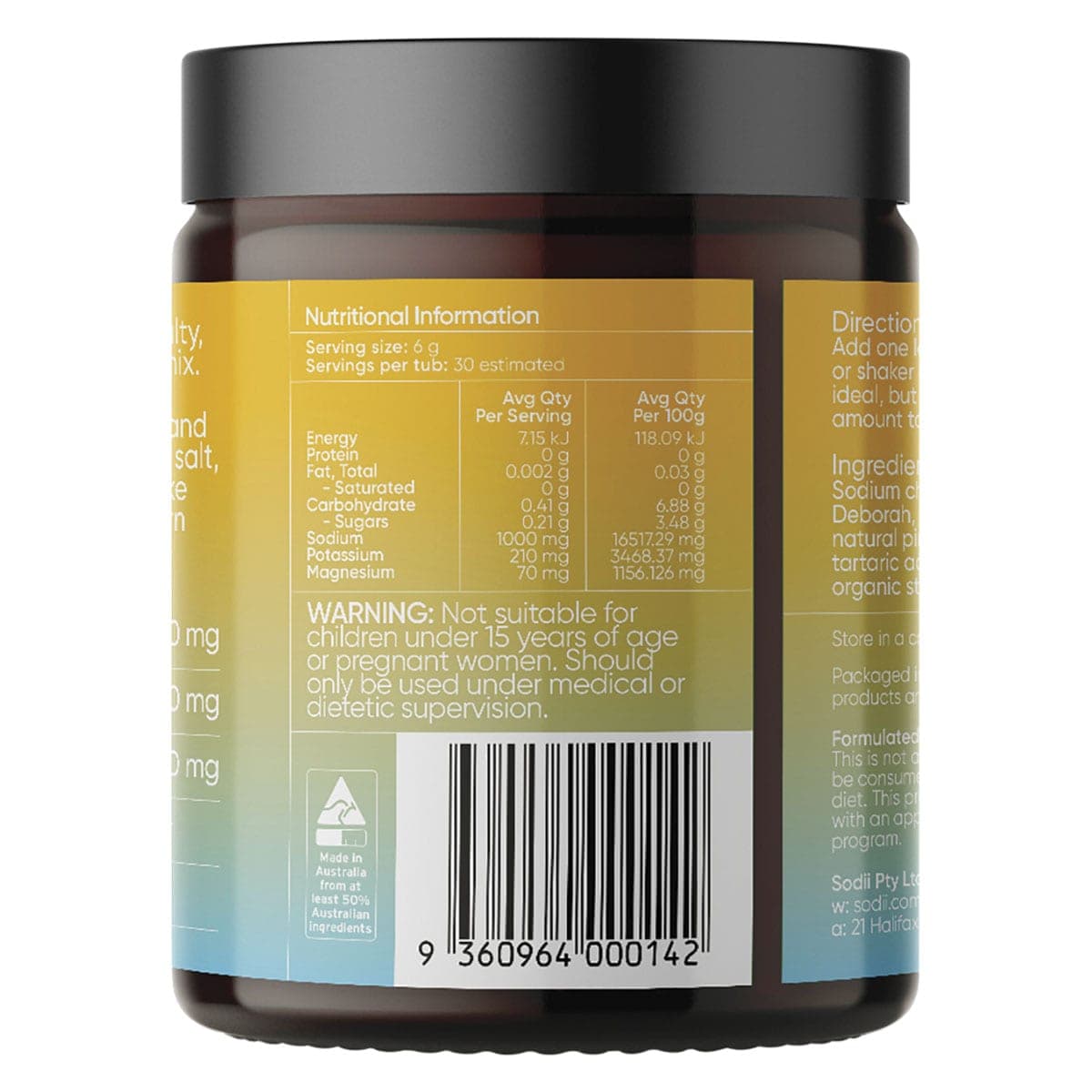 Thumbnail Sodii Everyday Hydration Salts Salty Pineapple 185g