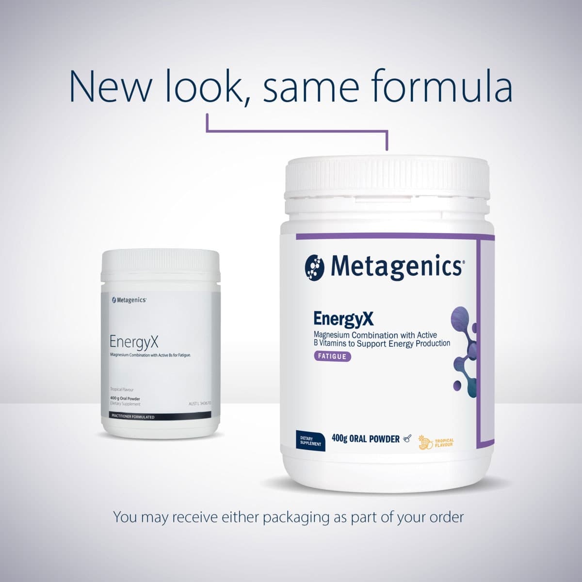 Thumbnail Metagenics EnergyX Powder Tropical 400g