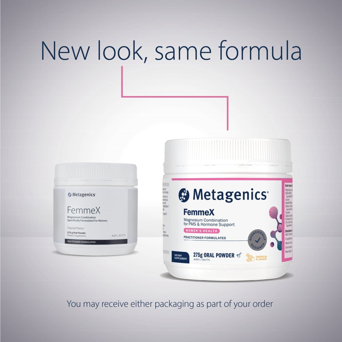 Thumbnail Metagenics FemmeX Powder Tropical 275g