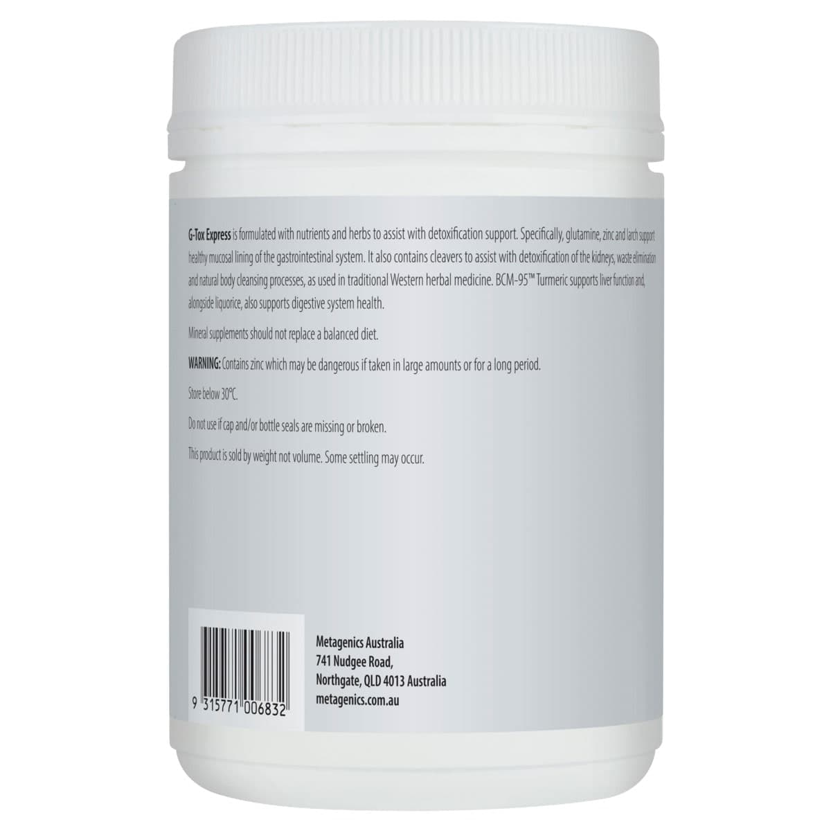 Thumbnail Metagenics G-Tox Express Powder 200g