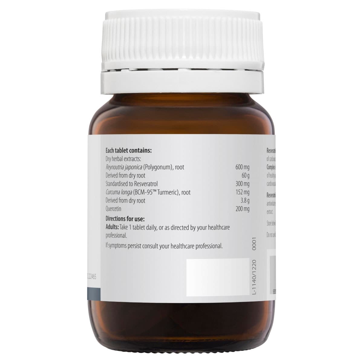 Thumbnail Metagenics Resveratrol Healthy Ageing Complex 30 Tablets