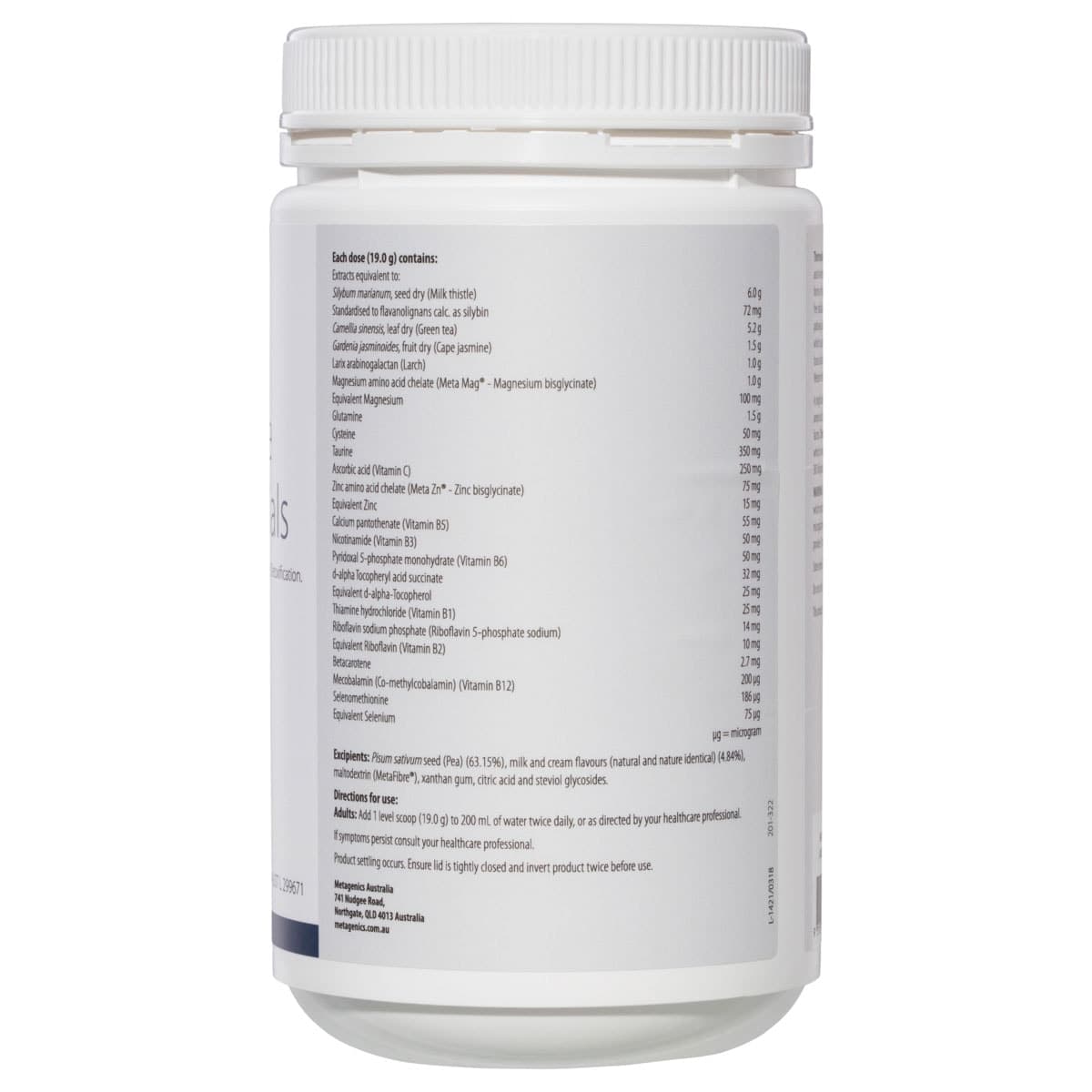 Thumbnail Metagenics Thermophase Detox Essentials Powder 532g