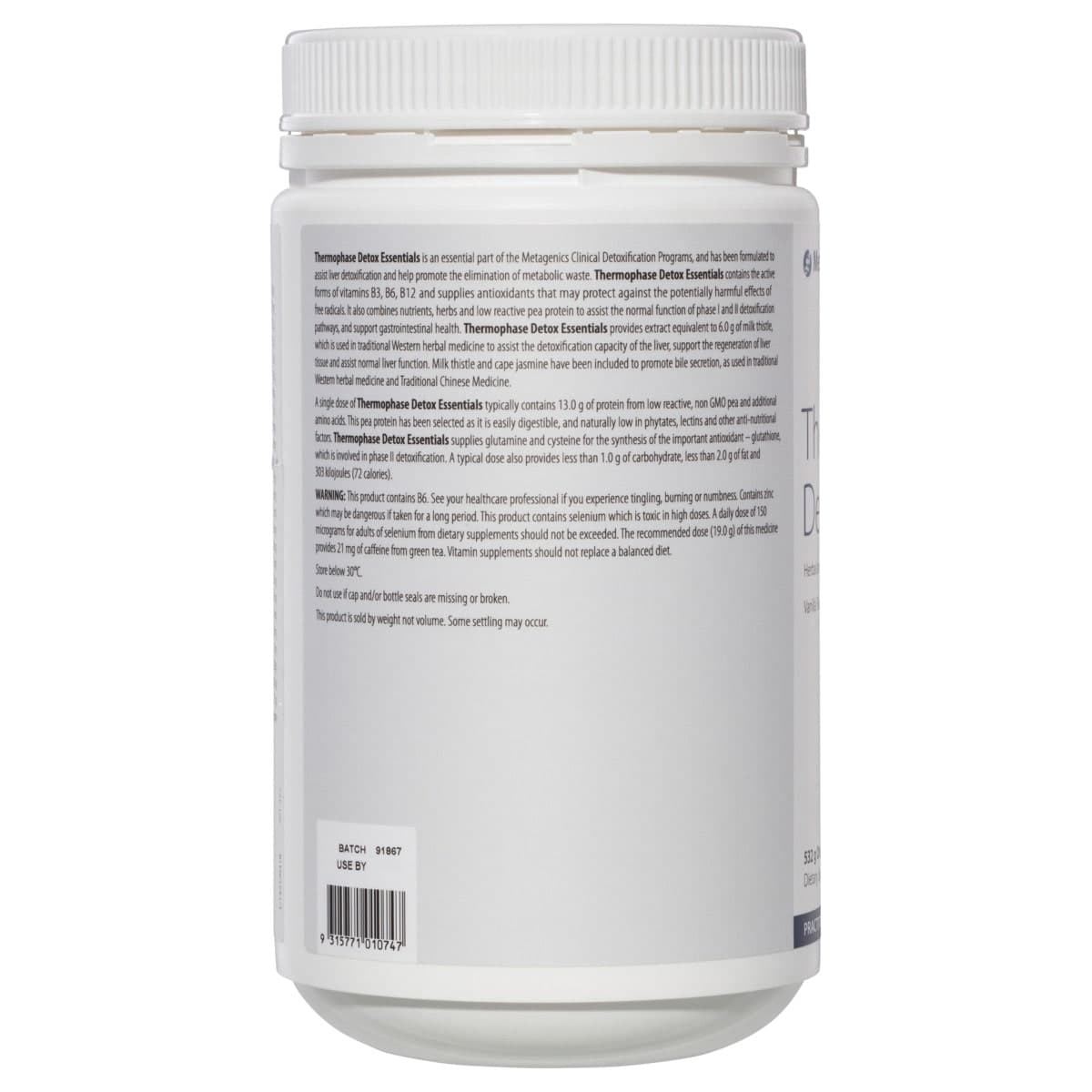 Thumbnail Metagenics Thermophase Detox Essentials Powder 532g