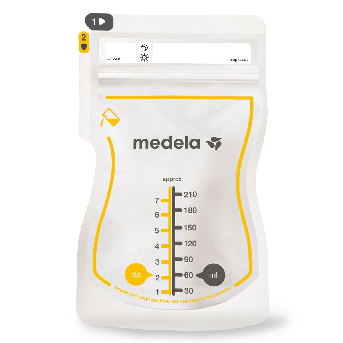 Thumbnail Medela Easy Pour Breast Milk Storage Bags 25 Pack
