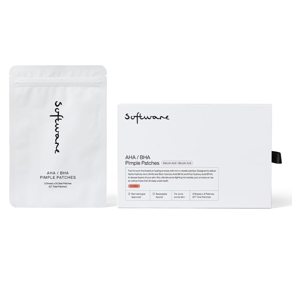 Thumbnail Software AHA/BHA Pimple Patches 27 Pack