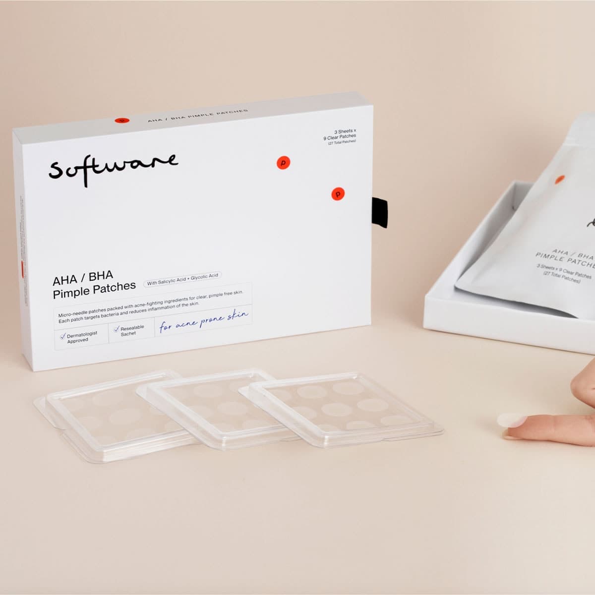 Thumbnail Software AHA/BHA Pimple Patches 27 Pack