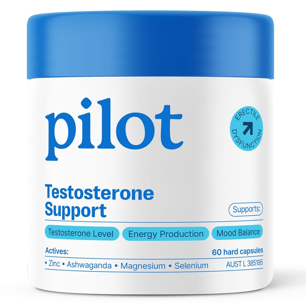 Thumbnail Pilot Testosterone Support 60 Capsules