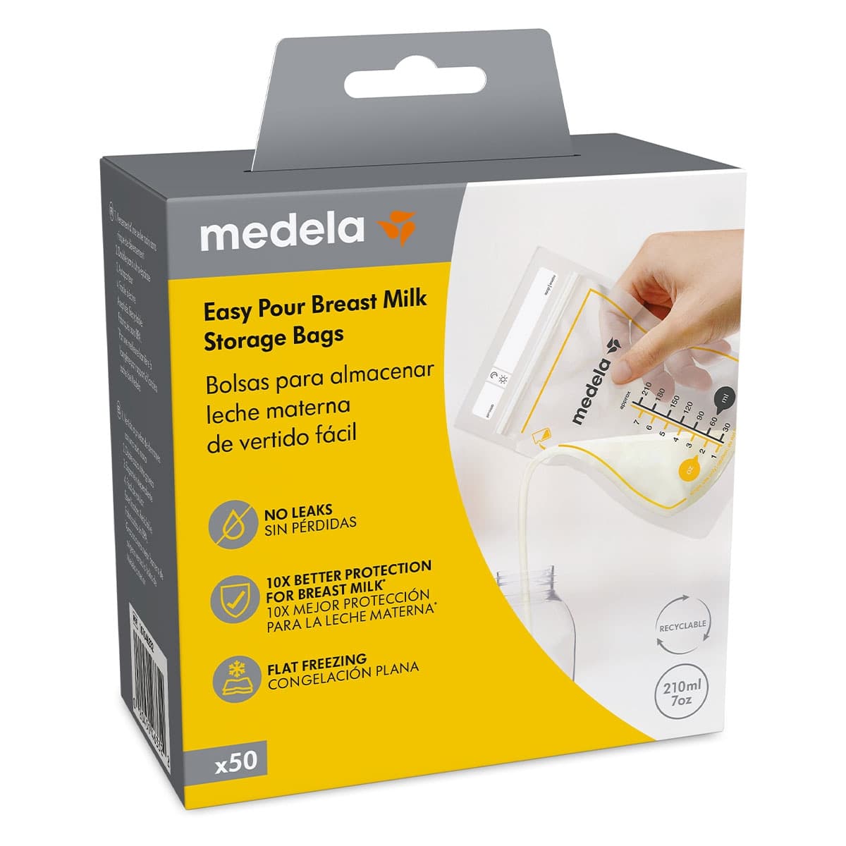 Thumbnail Medela Easy Pour Breast Milk Storage Bags 50 Pack
