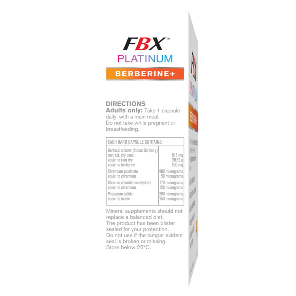 Thumbnail Naturopathica FBX Platinum Berberine+ 30 Capsules