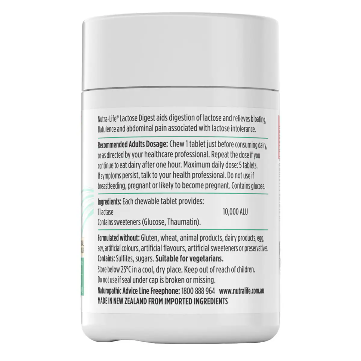 Thumbnail Nutra-Life Lactose Digest 60 Tablets
