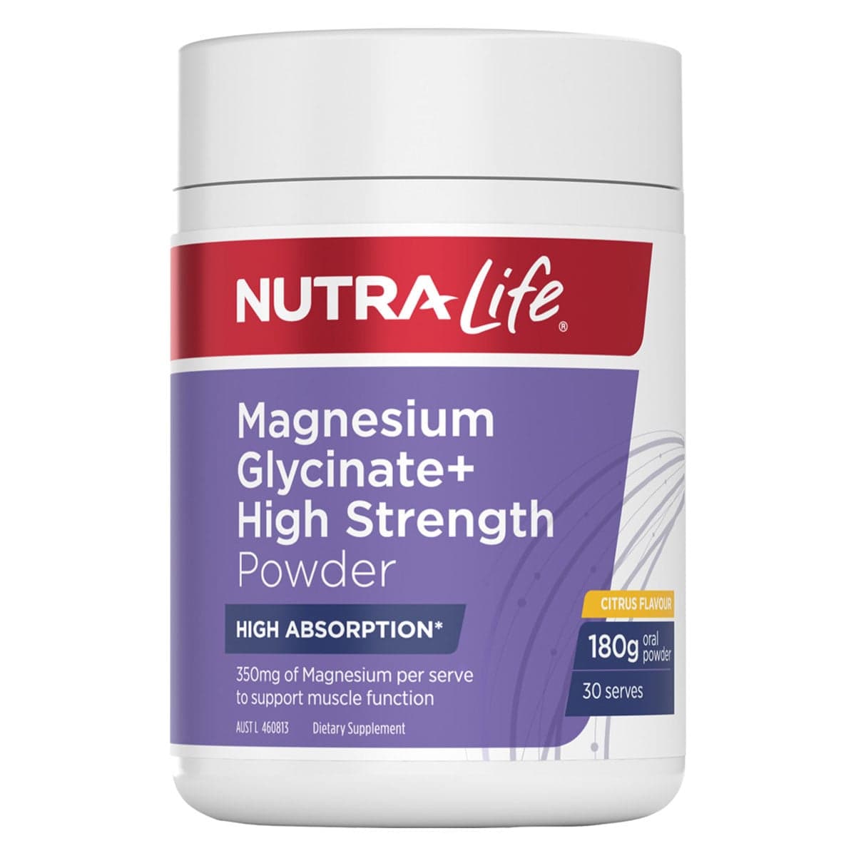 Thumbnail Nutra-Life Magnesium Glycinate+ High Strength Powder Citrus 180g