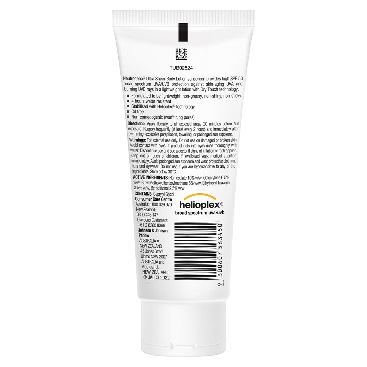Thumbnail Neutrogena Ultra Sheer Body Lotion Sunscreen SPF50 85ml