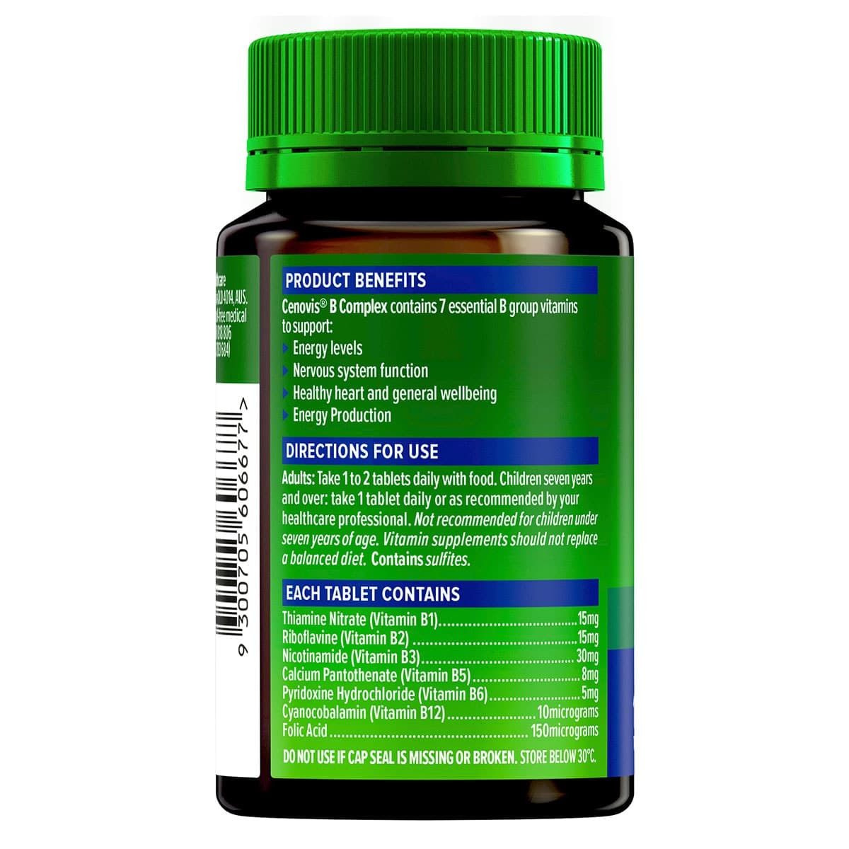 Thumbnail Cenovis B Complex 180 Tablets