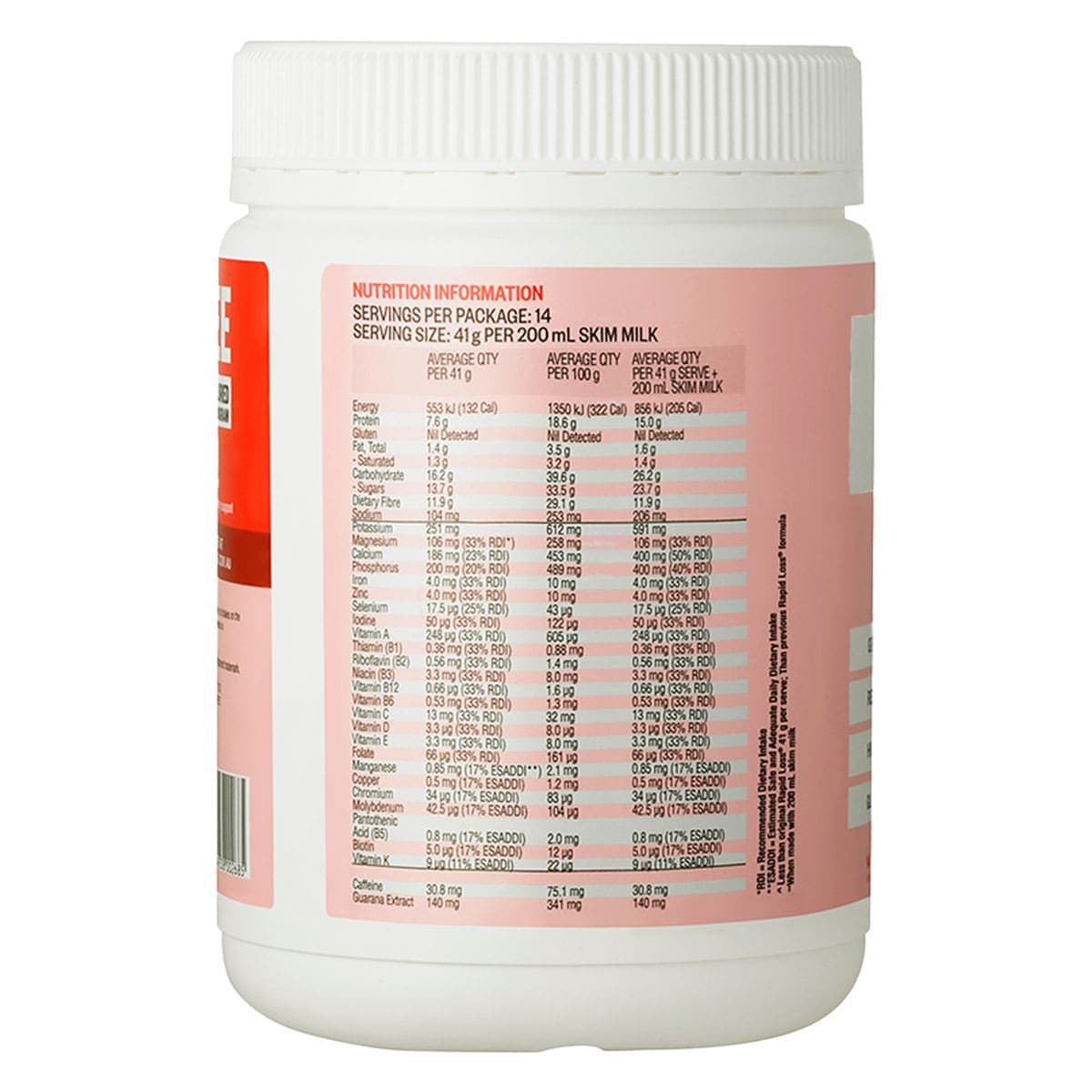 Thumbnail Rapid Loss Strawberry Meal Replacement Shake 575g