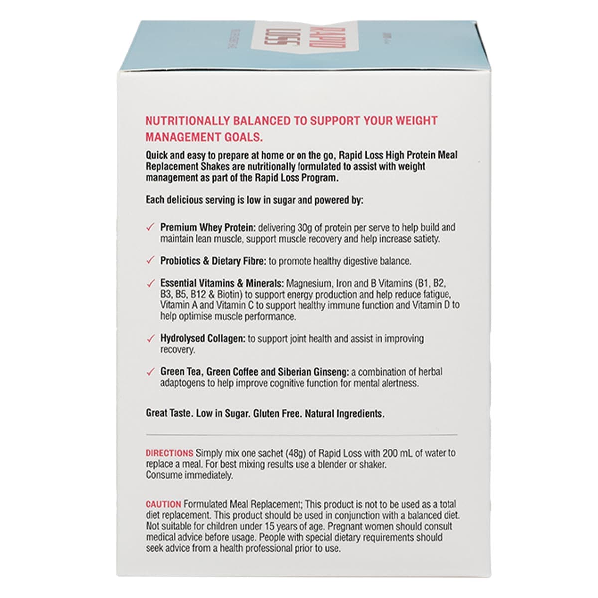 Thumbnail Rapid Loss High Protein Meal Replacements Shake Mixed Pack 10 x 48g