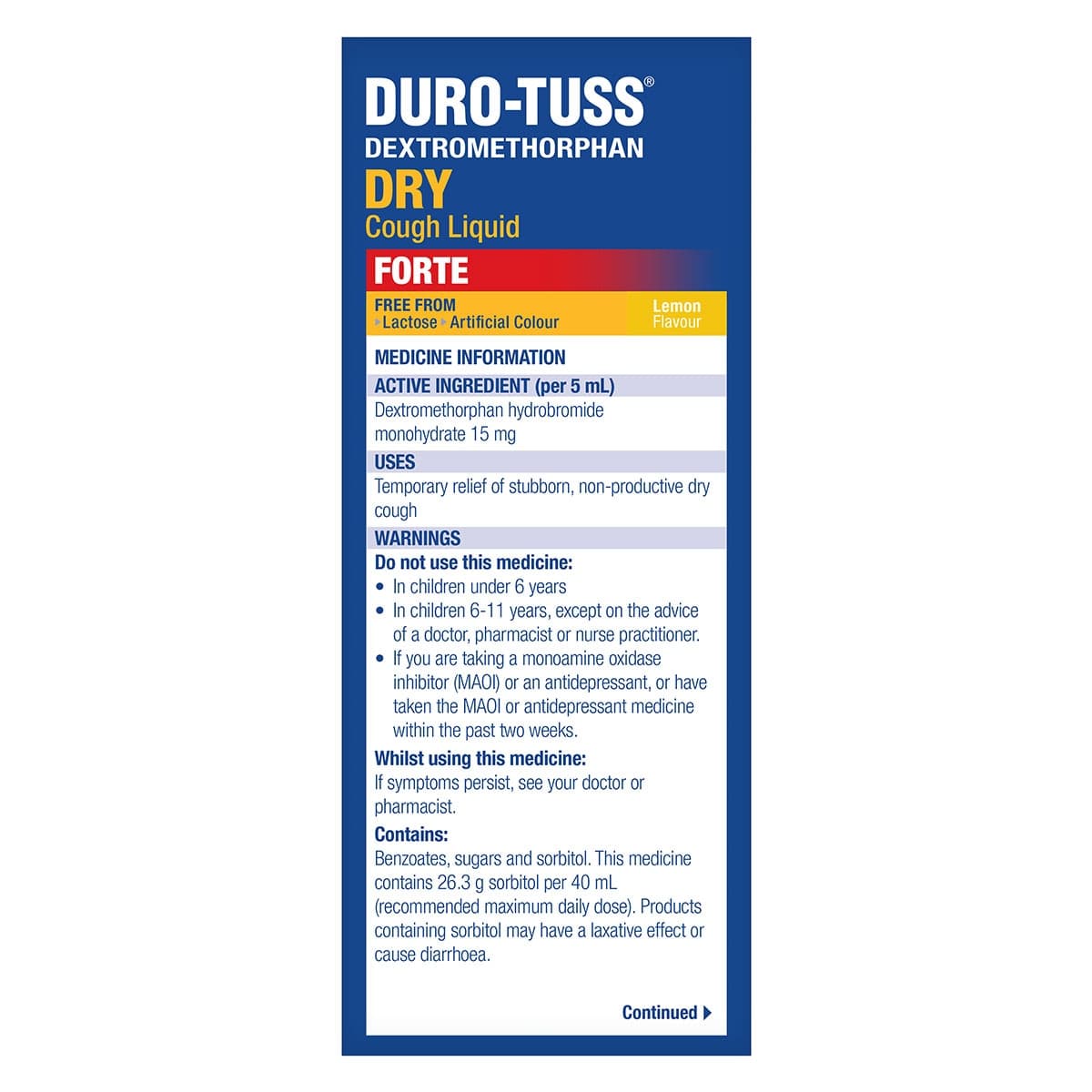 Thumbnail Duro-Tuss Dry Cough Forte Liquid 200ml