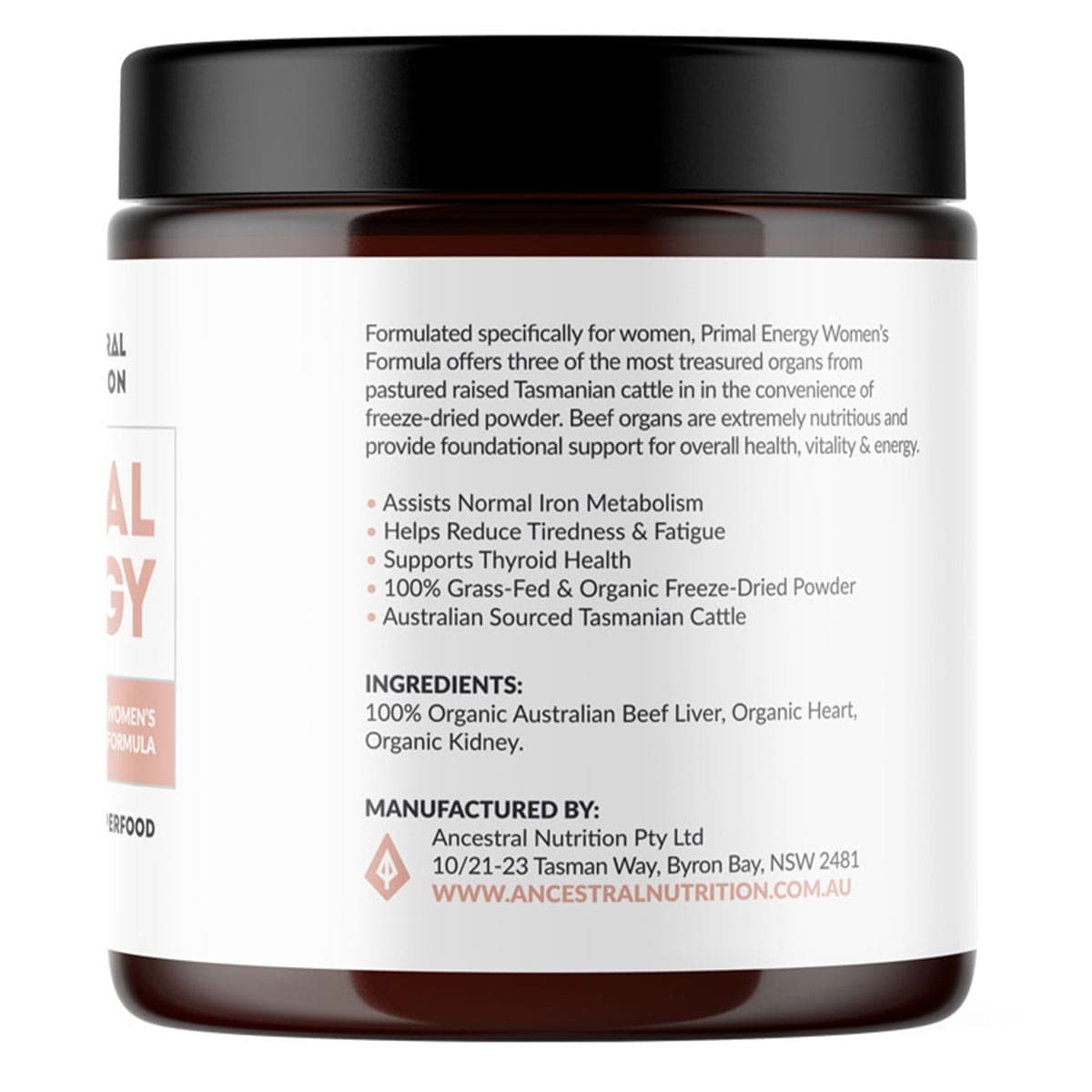 Thumbnail Ancestral Nutrition Primal Energy Women Grass Fed Beef Organs Powder 100g