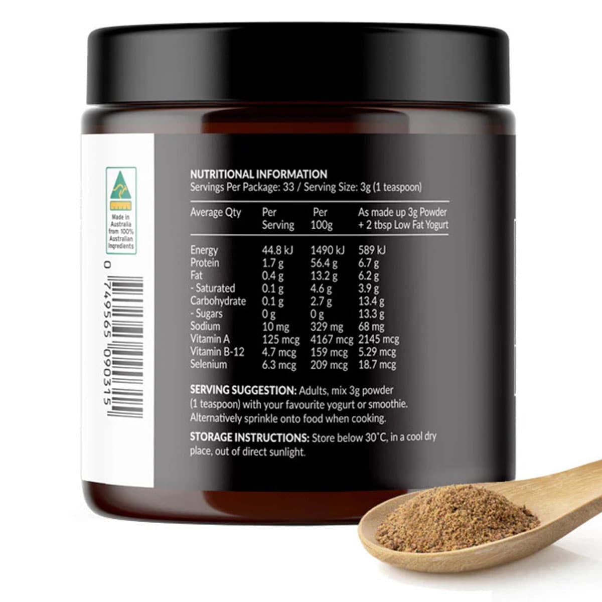 Thumbnail Ancestral Nutrition Primal Multi Grass Fed Beef Organs Powder 100g