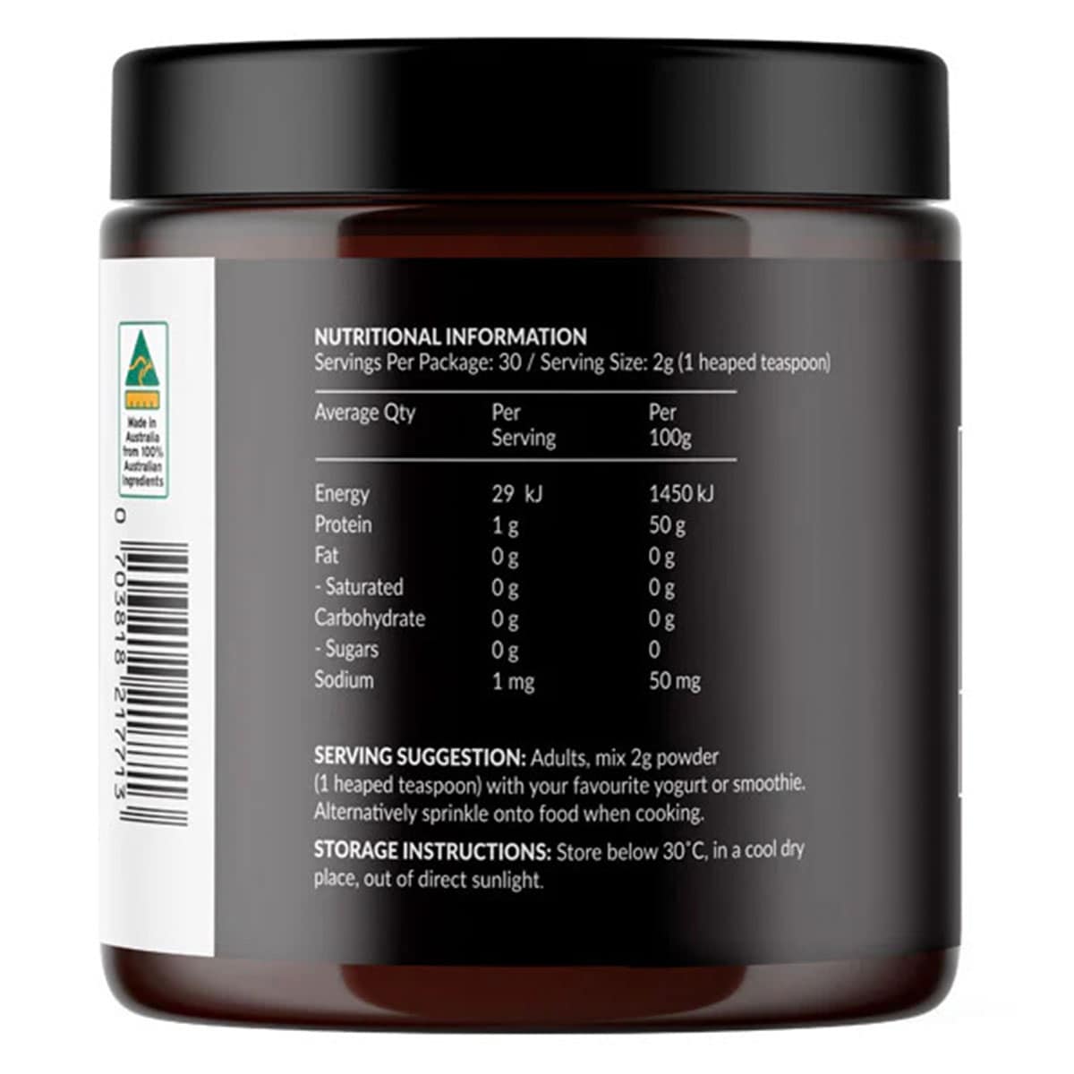 Thumbnail Ancestral Nutrition Primal Body Grass Fed Bovine Testicle Powder 60g