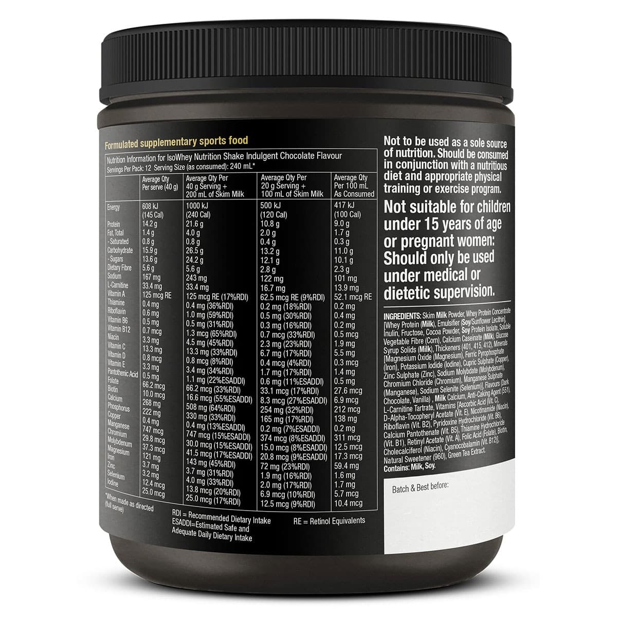 Thumbnail Isowhey GLP-1 Support Nutrition Shake Chocolate 480g