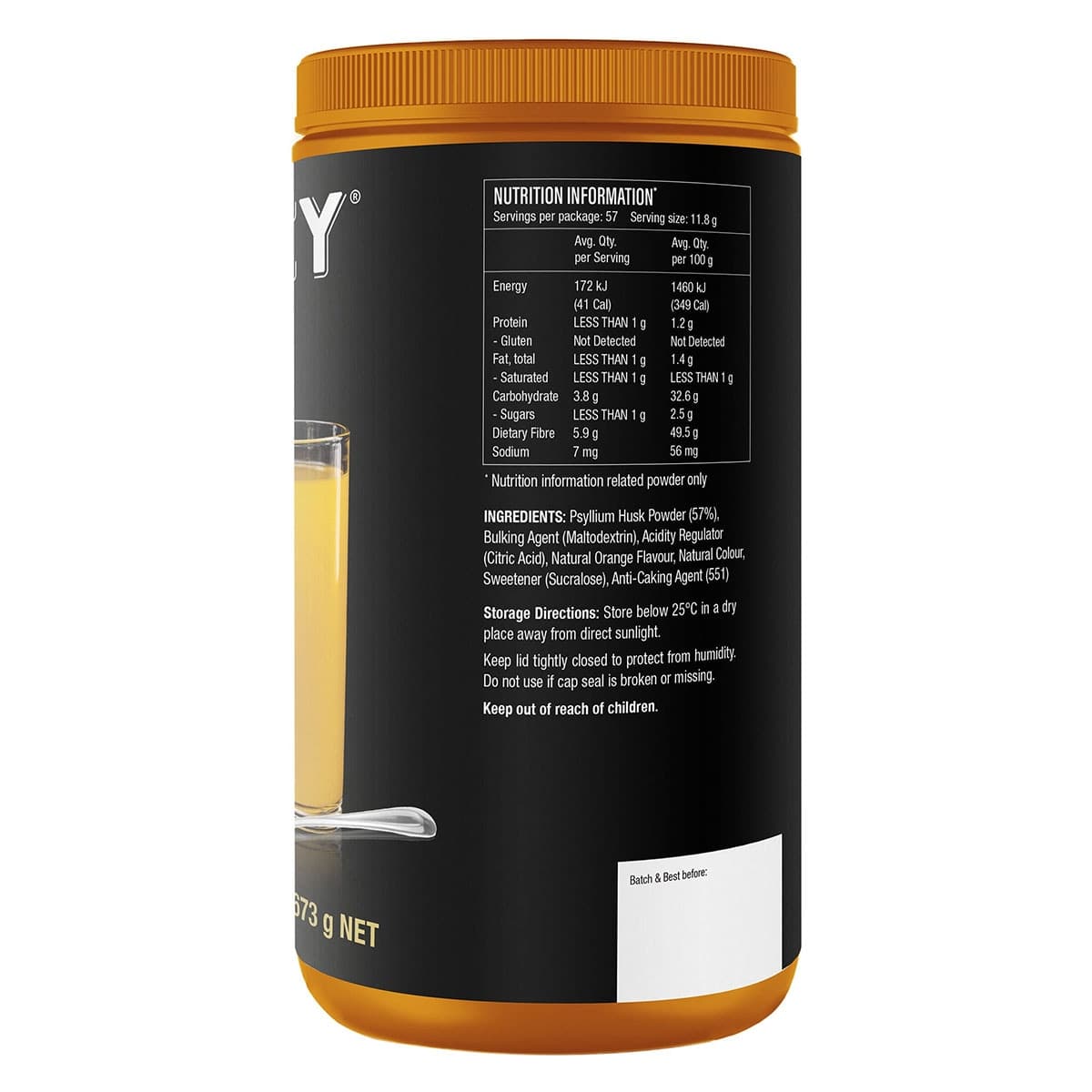 Thumbnail Isowhey GLP-1 Support Psyllium Fibre Powder Orange 673g