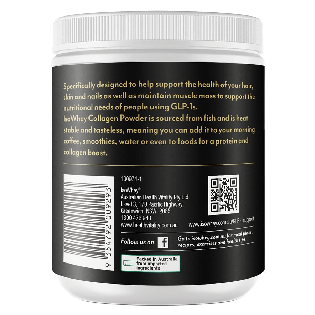 Thumbnail Isowhey GLP-1 Support Collagen Powder Unflavoured 150g