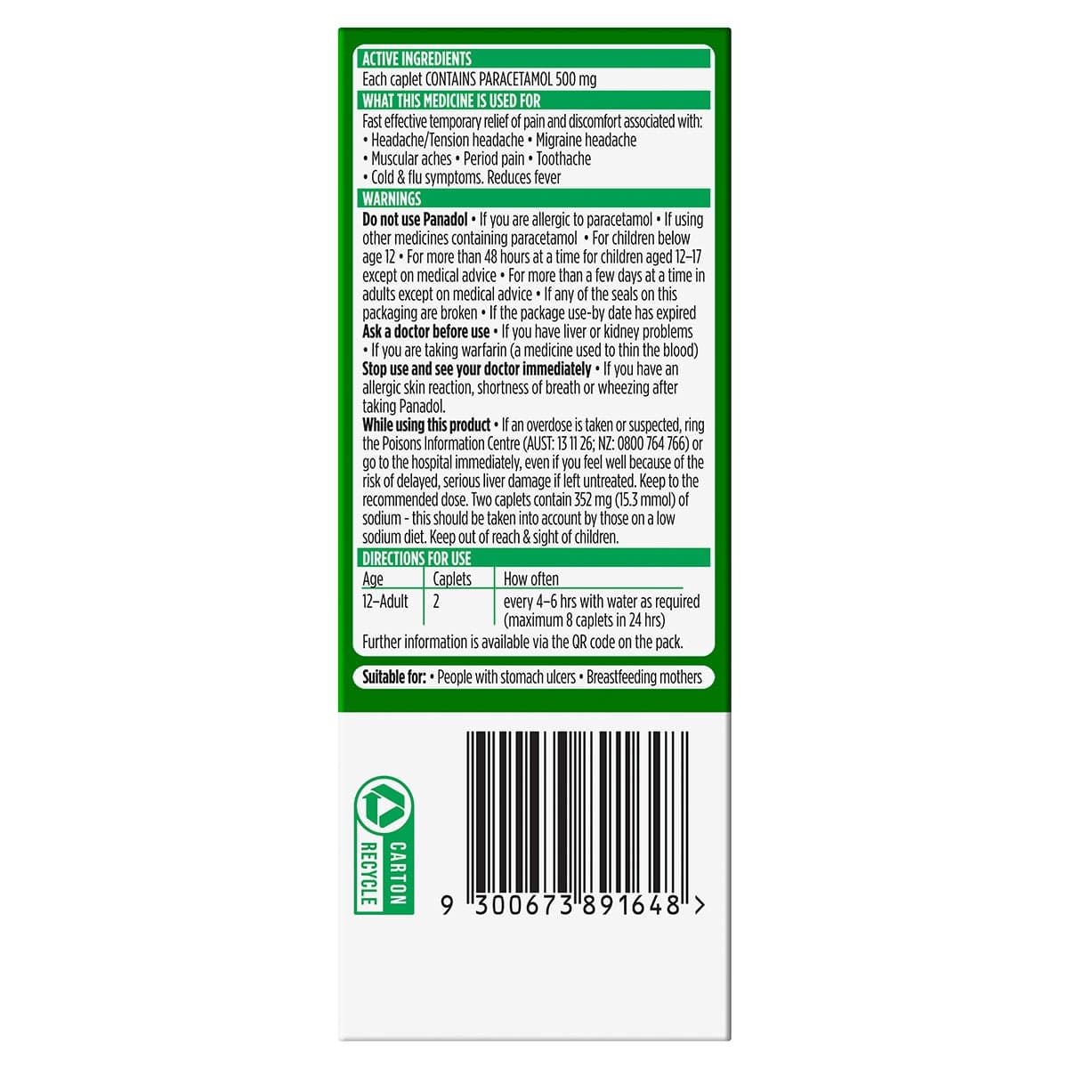 Thumbnail Panadol Rapid Fast Pain Relief 32 Caplets