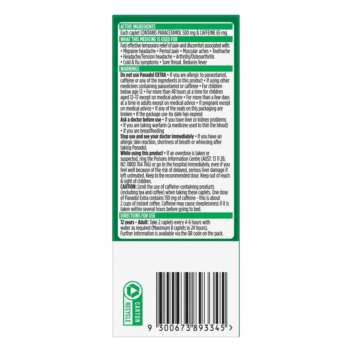 Thumbnail Panadol Extra Optizorb Pain Relief 32 Caplets
