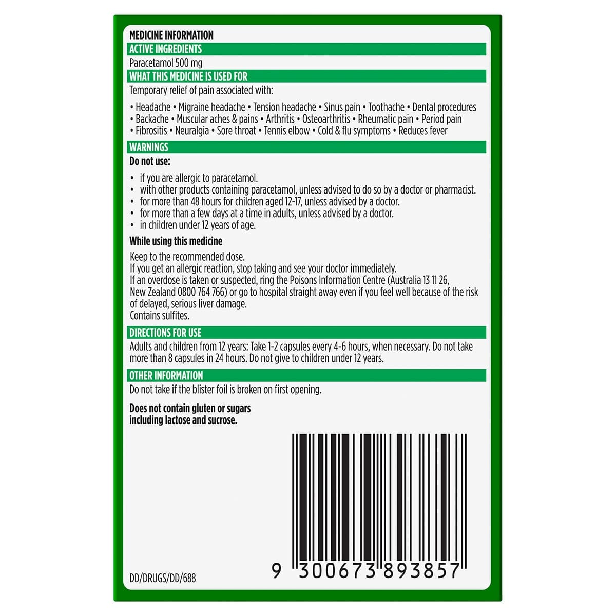 Thumbnail Panadol Liquid Caps Pain Relief 48 Soft Gel Capsules