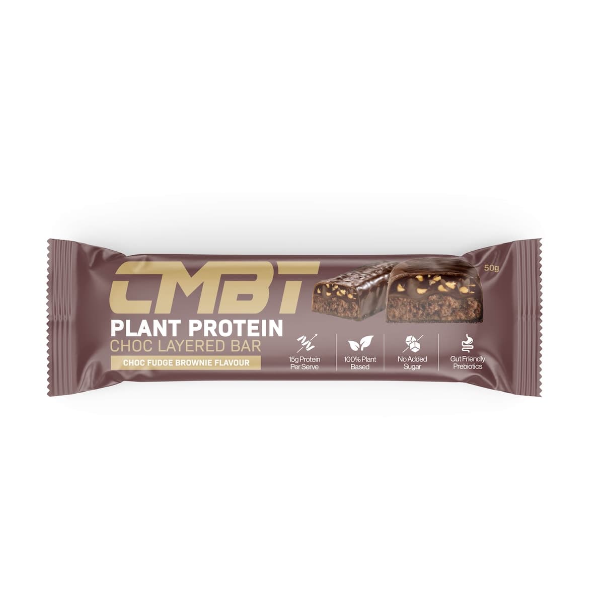 Thumbnail CMBT Layered Plant Protein Bar - Chocolate Fudge 12 x 50g