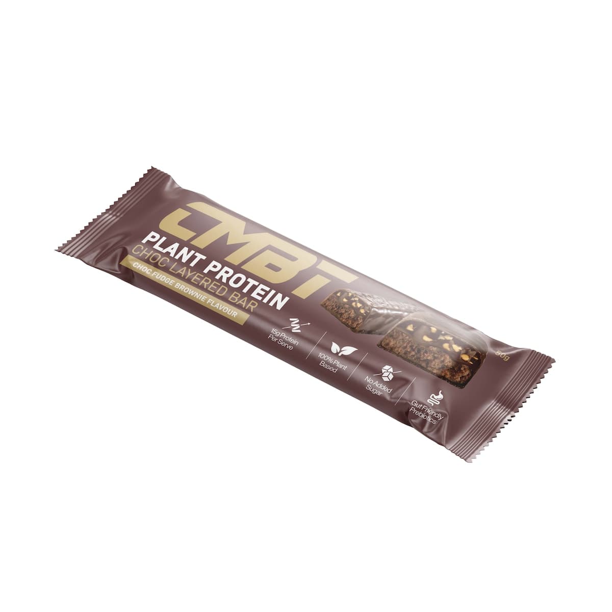 Thumbnail CMBT Layered Plant Protein Bar - Chocolate Fudge 12 x 50g