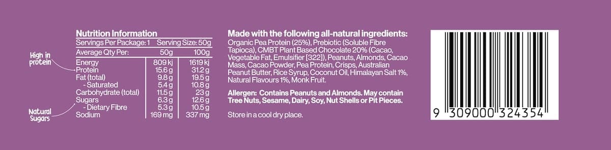 Thumbnail CMBT Layered Plant Protein Bar - Salted Caramel Crunch 12 x 50g