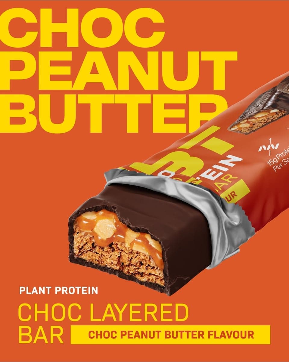Thumbnail CMBT Layered Plant Protein Bar - Choc Peanut butter 12 x 50g