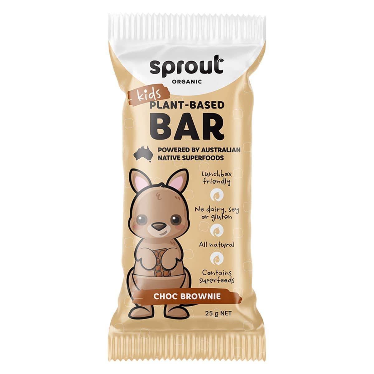 Thumbnail Sprout Organic Kids Plant Based Choc Brownie Bars 4 Pack