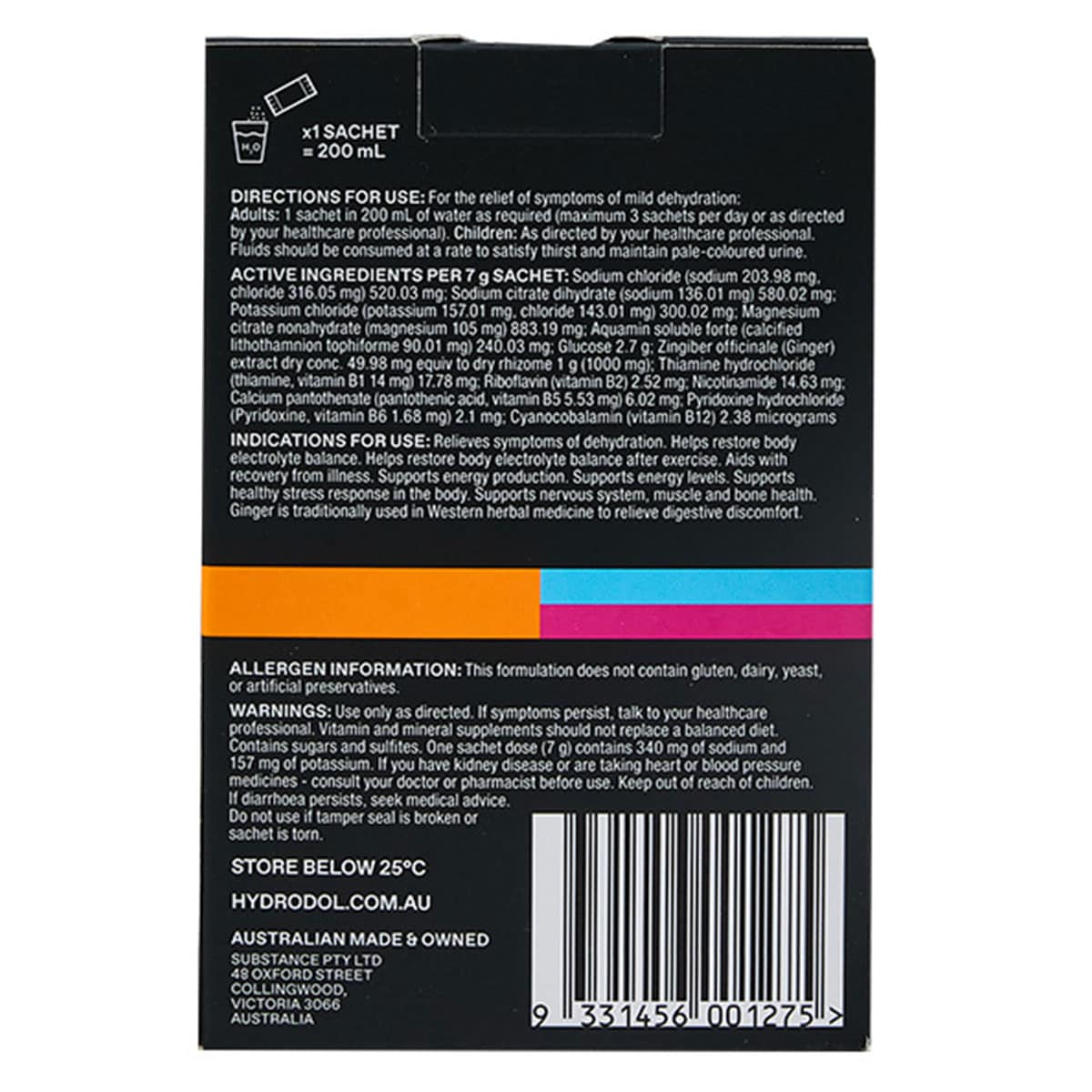 Thumbnail Hydrodol Rehydration X Recovery Sachets 10 x 7g