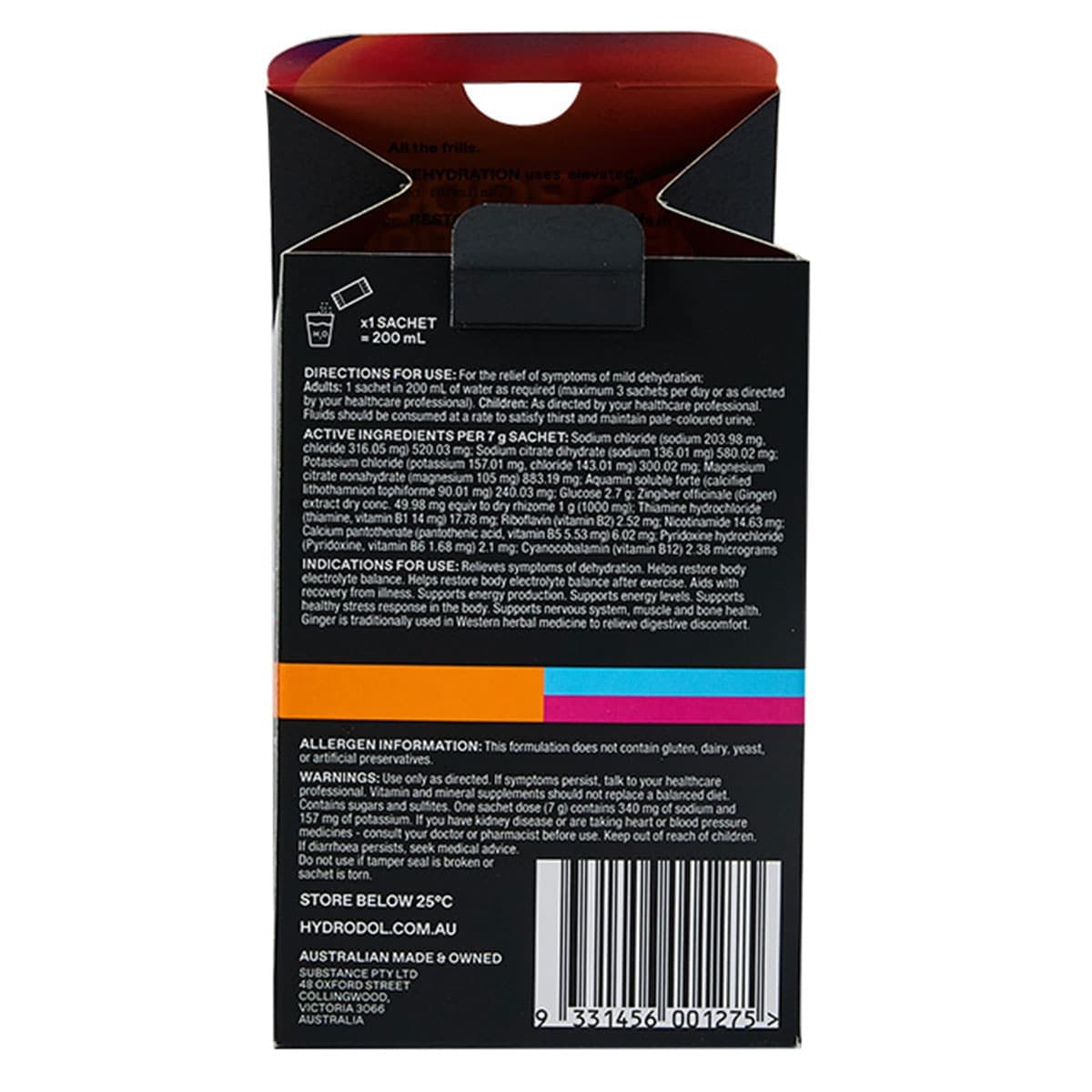 Thumbnail Hydrodol Rehydration X Recovery Sachets 10 x 7g