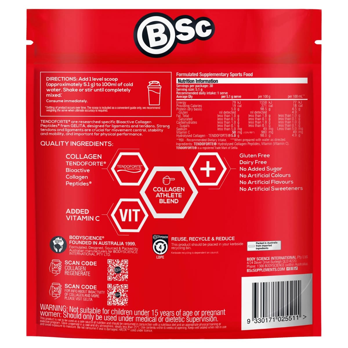 Thumbnail BSc Collagen Regenerate Powder 153g