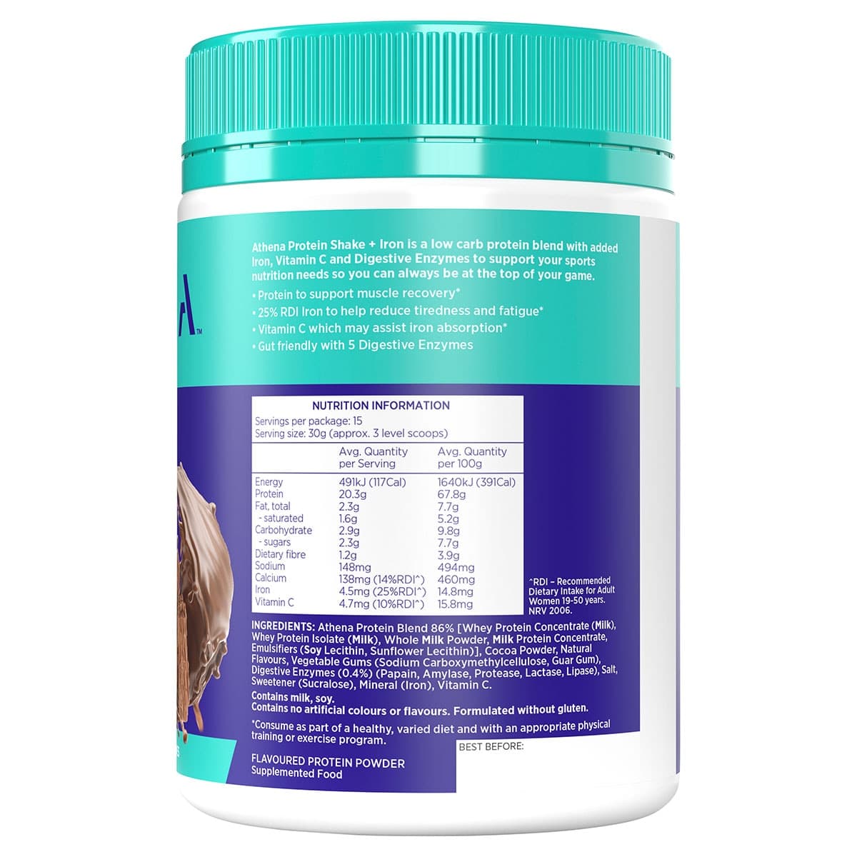 Thumbnail Athena Protein + Iron Chocolate 450g