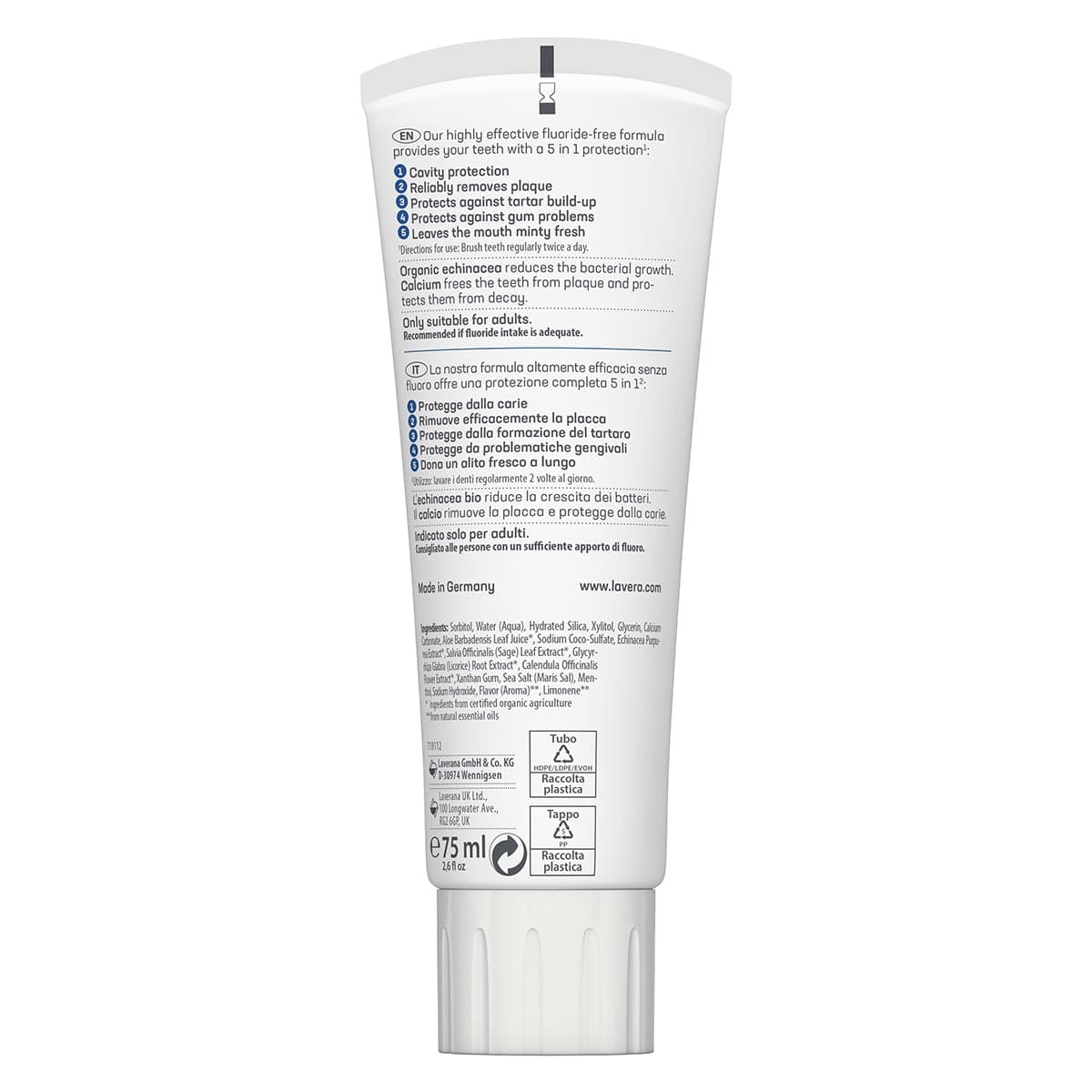 Thumbnail Lavera Complete Care Fluoride Free Toothpaste 75ml