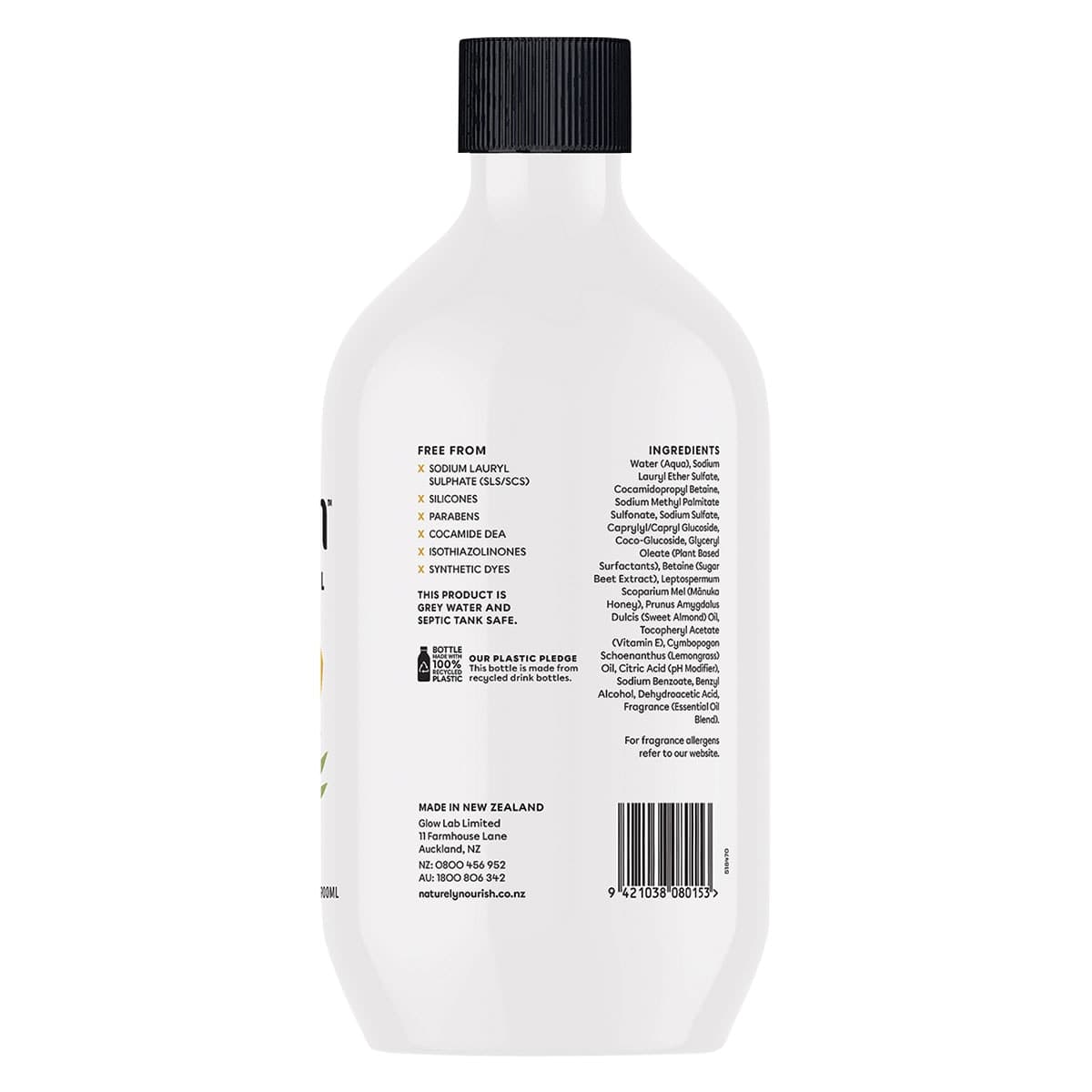 Thumbnail Naturely Nourish Hand Wash Lemongrass & Manuka Honey 900ml