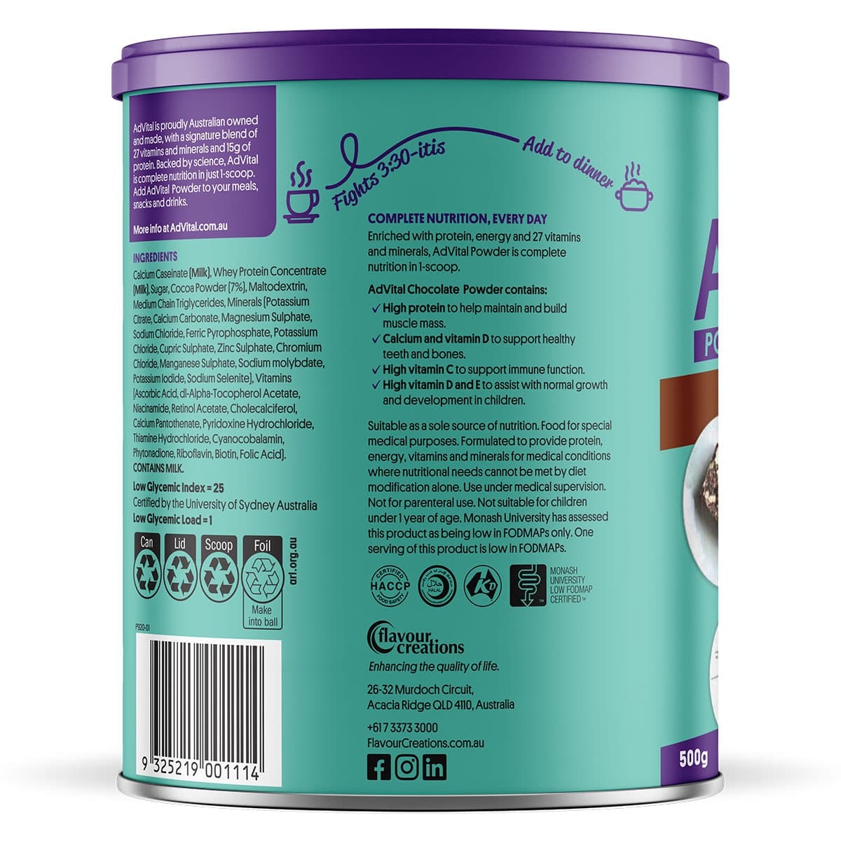 Thumbnail AdVital Nutritionally Complete Chocolate Powder 500g